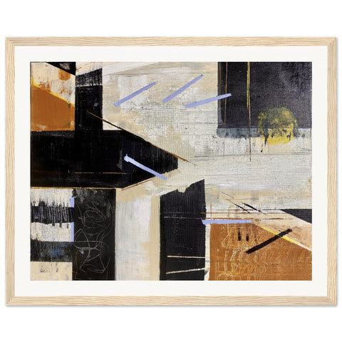 Abstract No. 28 - Museum-Quality Matte Paper Wooden Framed Poster