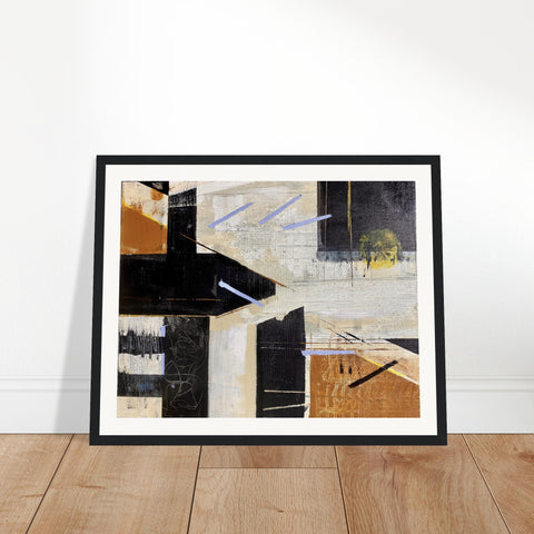 Abstract No. 28 - Museum-Quality Matte Paper Wooden Framed Poster