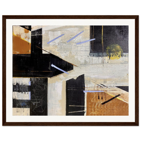 Abstract No. 28 - Museum-Quality Matte Paper Wooden Framed Poster