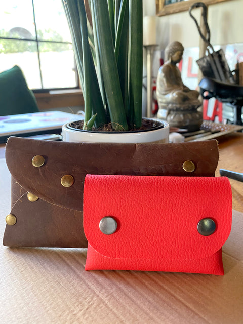 Faux Leather Snap Case