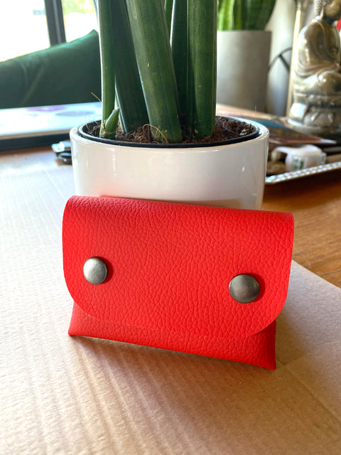 Faux Leather Snap Case