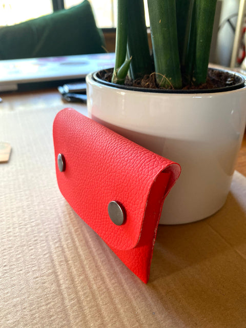 Faux Leather Snap Case