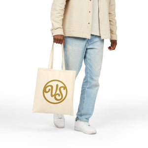 VS Logo Cotton Canvas Tote Bag