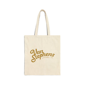 VS Logo Cotton Canvas Tote Bag