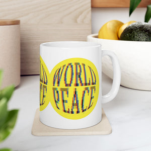 Pixels for World Peace Mug (11oz, 15 oz)