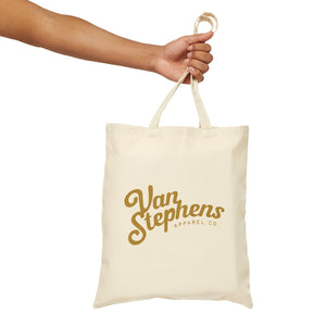 VS Logo Cotton Canvas Tote Bag