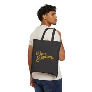 VS Logo Cotton Canvas Tote Bag