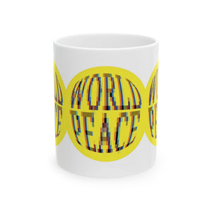 Pixels for World Peace Mug (11oz, 15 oz)