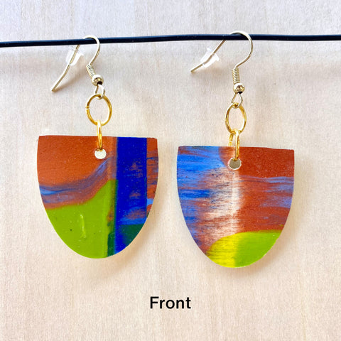 Wood / Acrylic Earrings